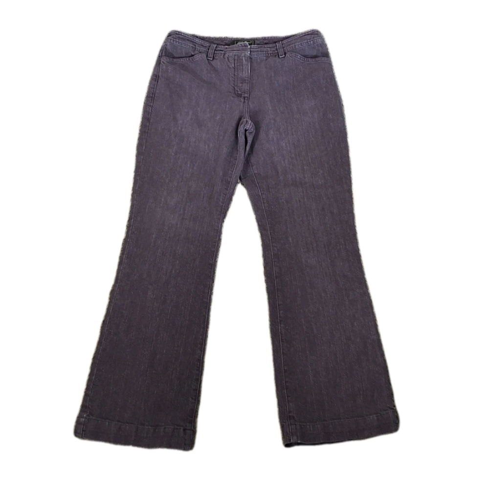 Eddie Bauer Bootcut Jeans Women's 32 Aubergine Purple Denim Classy Preppy Casual